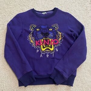 KENZO Paris Embroidered Tiger Sweater EUC Size S